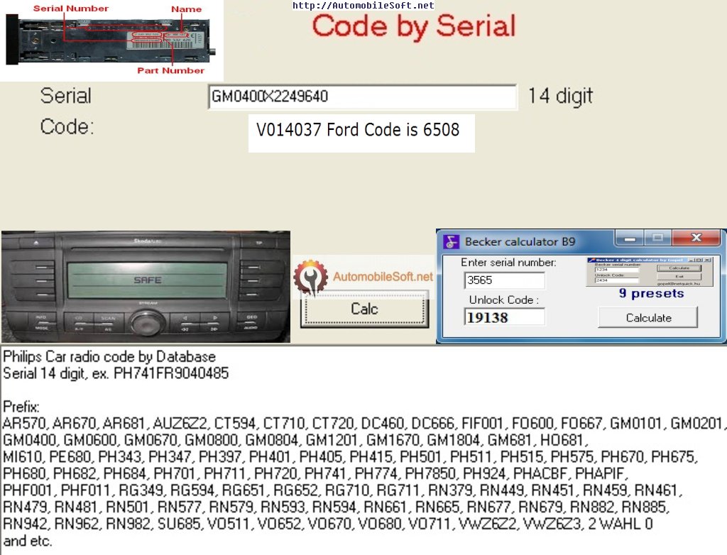 Universal car radio code calculator cc2 free download free
